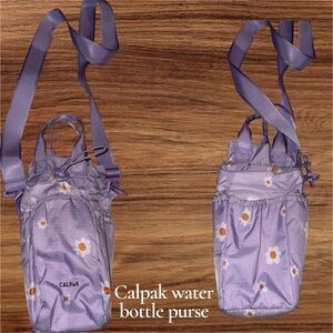 Calpak orchid daisy Crossbody water bottle carrier/purse